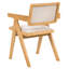 46cm H Polyester Upholstered Armchair in Brown