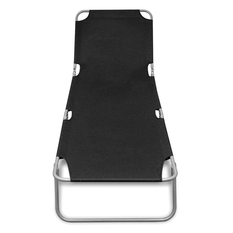 189cm Long Reclining Single Chaise, Black