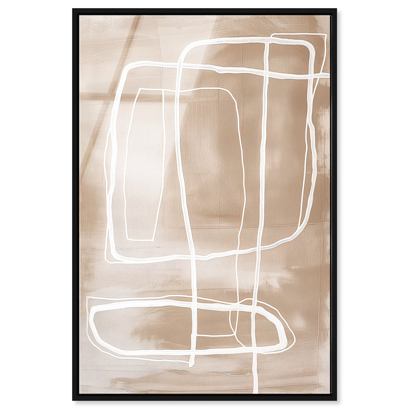 Markings in the Dirt II High-Gloss Frameless Acrylic Glass Wall Art Abstract Print by Oliver Gal, Ready to Hang, 10 x 15