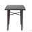 32" Square Wicker Bar Table