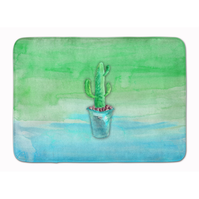 Tapis pour salle de bain en mousse à mémoire de cactus