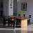 Brown Rectangular Solid Wood Dining Table-110508814