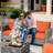 Allcot 7 - Person Patio Conversation Sets with Swivel Chairs and Cushions-1250215306