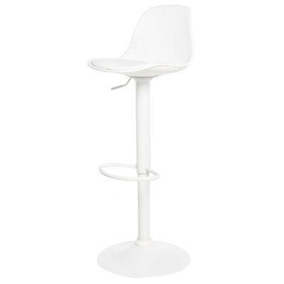 Asmitha Swivel Adjustable Height Counter Stool with Metal Frame