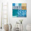 «Beachscape Collage III», art textuel sur toile-25337218-25337230-90545581