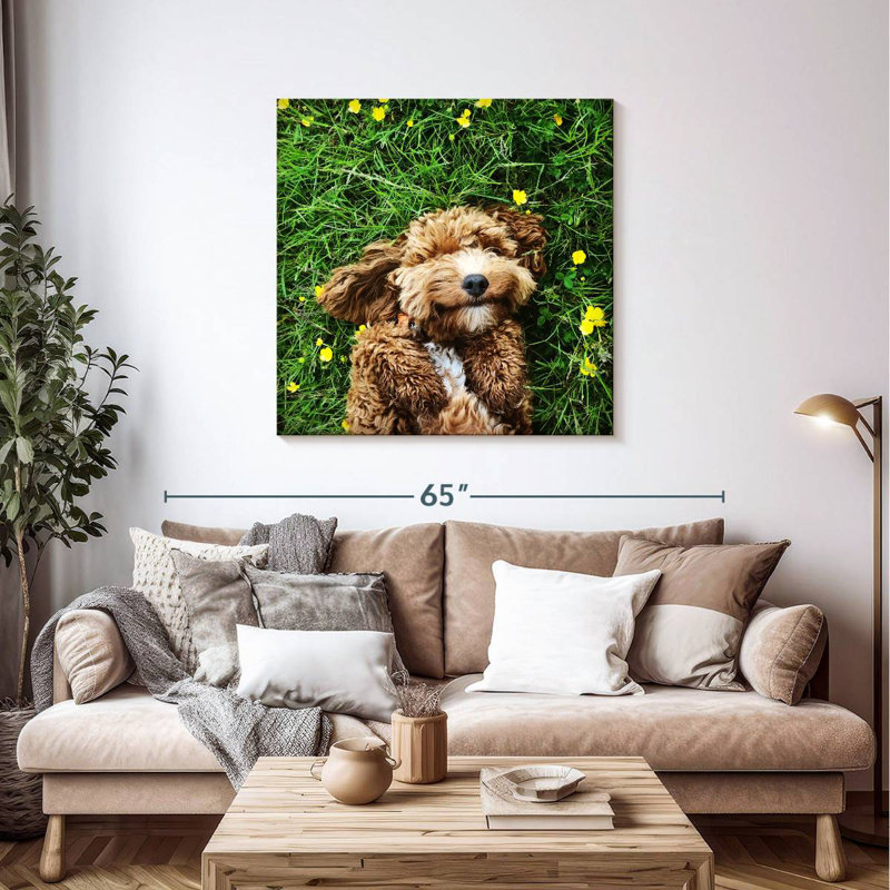 Crowle Happy Cockapoo Dog, H 39 po x l 39 po