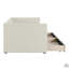 Twin Size Corduroy Daybed With Two Drawers And Wood Slat