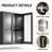 Latitude Run® 48 W x 12 D x 24 H Mullion Wall Unit-1003384034