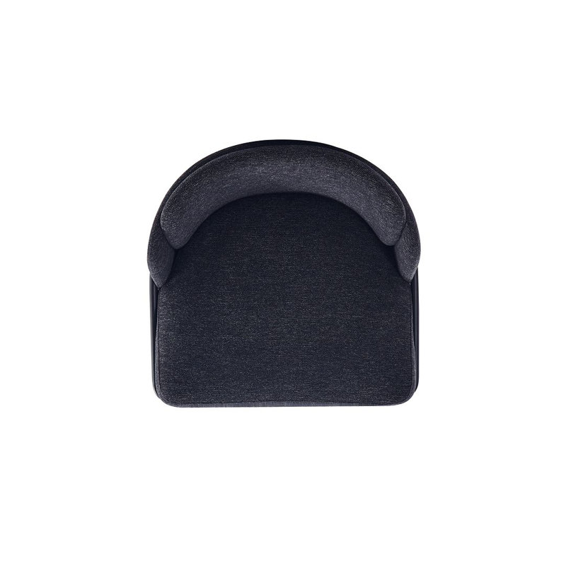 Flor Twill Weave Upholstered Dining Chair, 1, Black