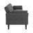 89" Linen Convertible Sofa Couch, Futon Sofa Bed with 2 Square Pillows, Adjustable Backrest & Armrests for Living Room-1776309714