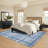 Extra Large Geometric Machine Washable Rug with Non Slip Backing Contemporary Low Pile Foldable Floor Cover for Living Room Bedroom Office-527582980