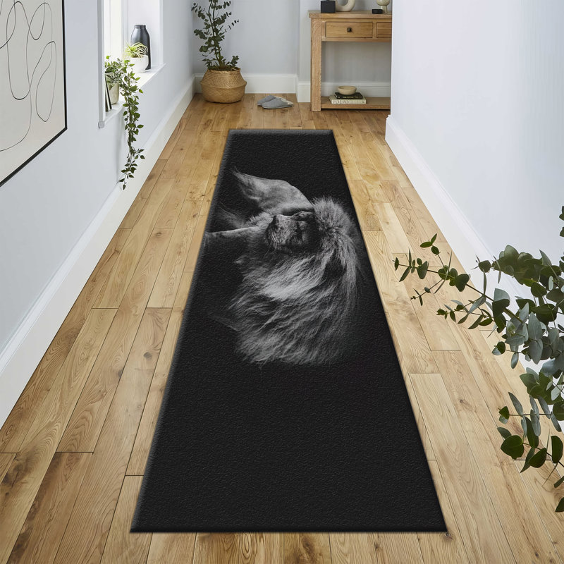 Handcrafted High-Pile Soft Printed Rug with Intricate Floral Design for Elegant Home Decor Enhancement