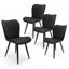 Ensemble de 4 chaises de salle à manger modernes en similicuir-2062043482-2062043483