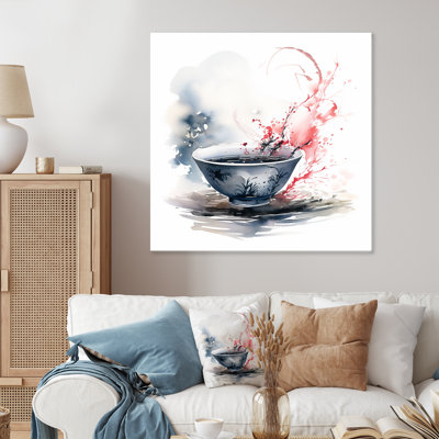 Chinese Teacup Delight II - China Art Metal Wall Art