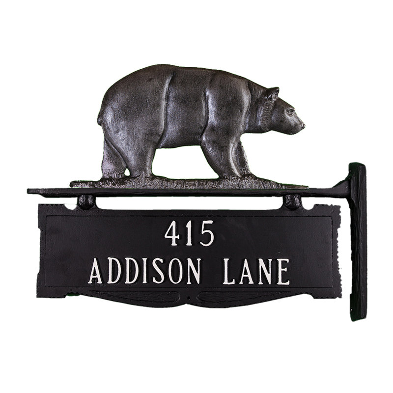 2-Line Address Sign, Yes, Swedish Iron