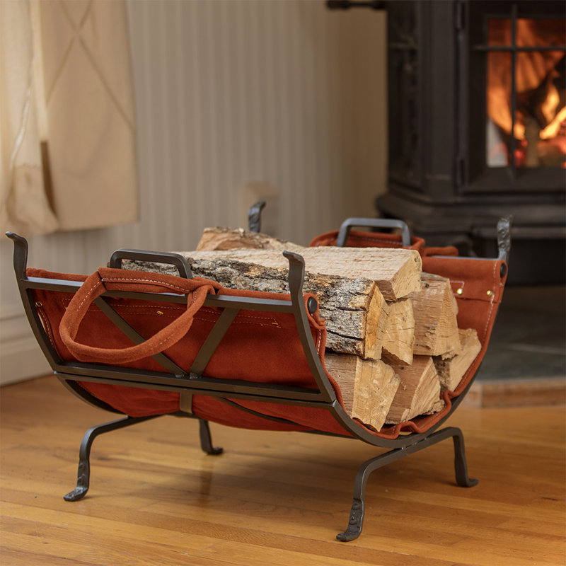 Abianna 9'' W Metal Log Rack