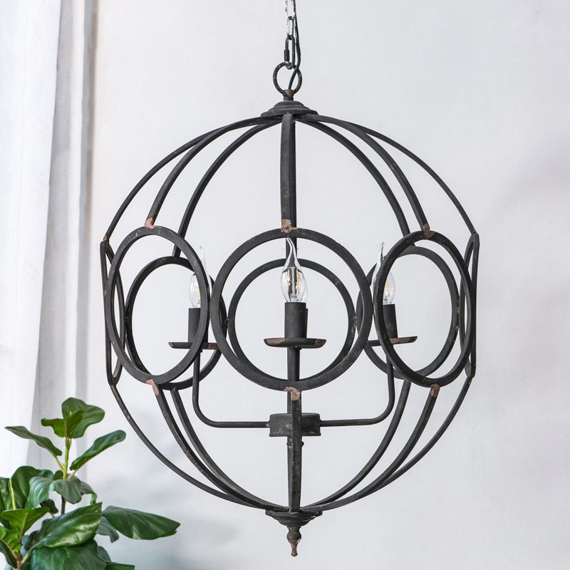4 - Light Metal Chandelier