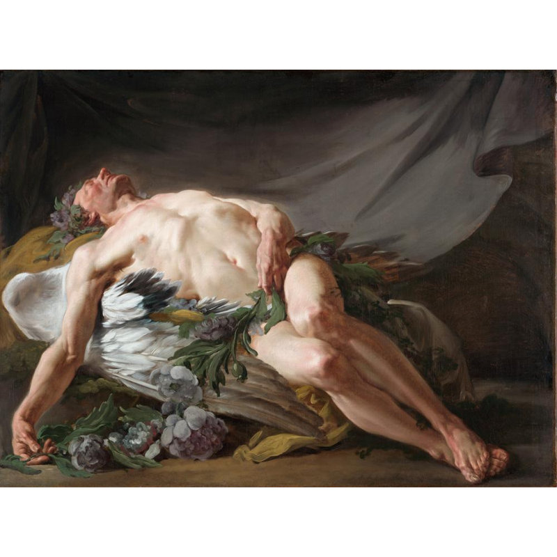 «Sleep» par Jean Bernard Restout - Art mural sur toile tendue avec châssis, H 24 po x l 17 po