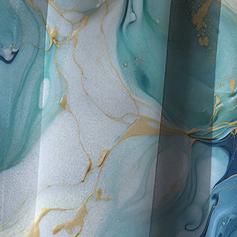 Rideau occultant en marbre Coastal Elegant Marble Shore III - 1 panneau, L 52 po x L 108 po
