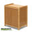 Bamboo 3-Drawer Nightstand 17” Small Space Bedside Table With Metal Handles For Bedroom, Living Room