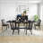 Rectangular MDF Dining Table Mid Century Modern