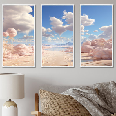 Ensemble de salon Marshmallow Mirage Fluffy Cloud I - Clouds Wall Art