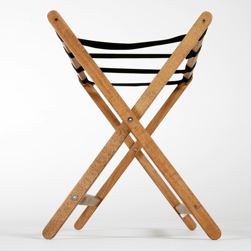 Folding Wood Luggage Rack, Oak