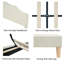 Linen Upholstered Platform Bed with Adjustable Headboard,No Box Spring Needed-733624439-733624331