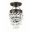 Plafonnier semi-encastré 1 lumière 7,25 po Freddy-851735347