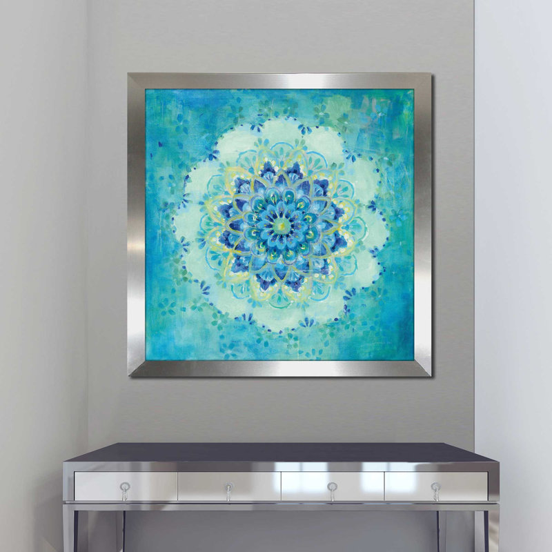 Coastal Jewels - Peinture, Encadrement argenté, H 25,5 po x l 25,5 po x P 1 po
