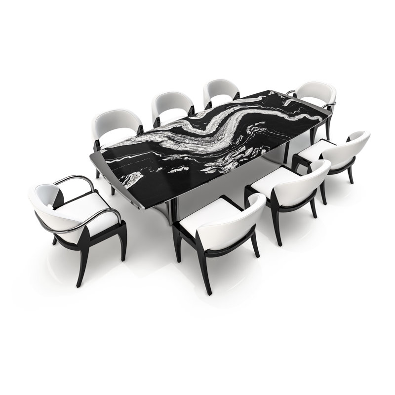 Dining Table, 29.5" H x 48" W x 108.3" D