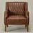 30.5'' W Top-grain Genuine Leather Upholstered Armchair-1765020401