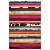Nueva Raya Cowhide Striped Area Rug