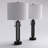 26.5'' Traditional Black Metal Table Lamp With Usb For Living Room/Bedroom