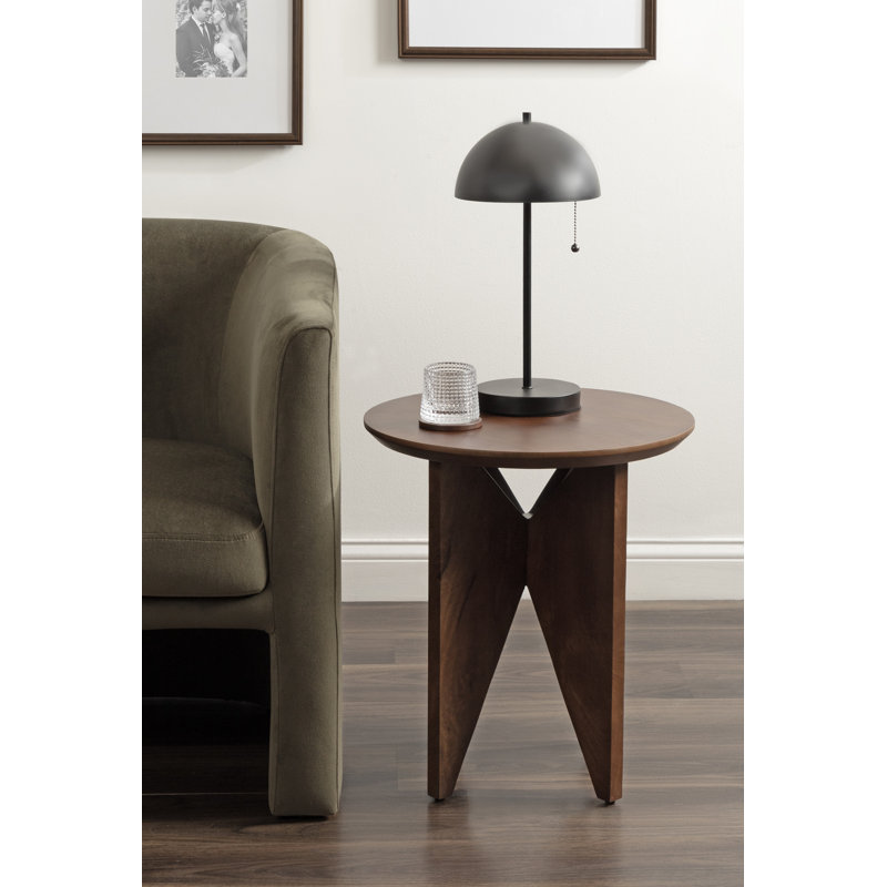 Table d'appoint ronde géométrique