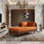 Orange et brun foncé