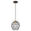 Luminaire suspendu simple à 1 lumière Lucilo-116654552