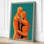 Figures in Embrace Modern 1 Piece Wrapped Canvas Wall Art-951352922-951352927