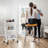 3-tier Utility Cart With Wheels Metal Rolling Cart Beauty Salon Trolley