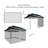 12 pi. L 12 pi. D Auvent escamotable en acier-69683143