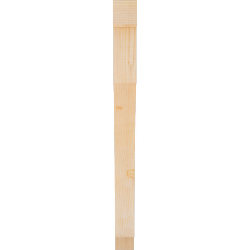 Support Westlake Block, Cèdre rouge de l'Ouest (lisse), H 48 po x l 3,5 po x P 42 po