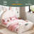 Twin Size Upholstered Rabbit-Shape Princess Bed-1487986507
