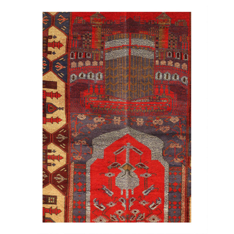 Afghan Baluch Rug 3'2"X 6'5"