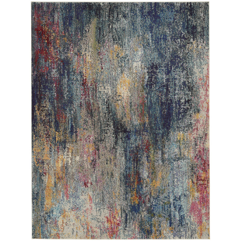 Armelia Abstract Indoor Rug, Rectangle 6'7" x 9'7"