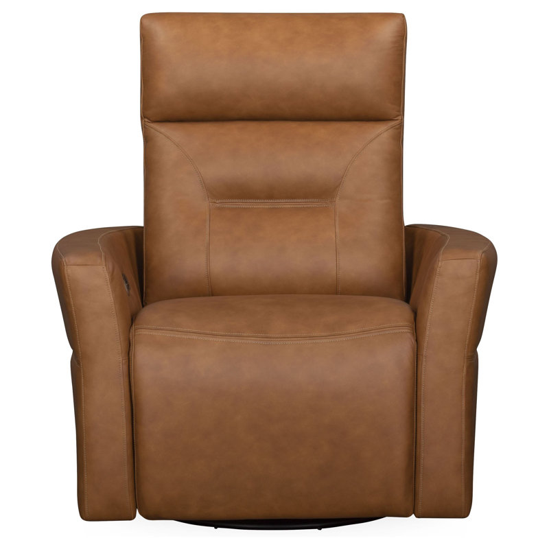Ashley Power Swivel Glider Recliner P2, Vintage Caramel