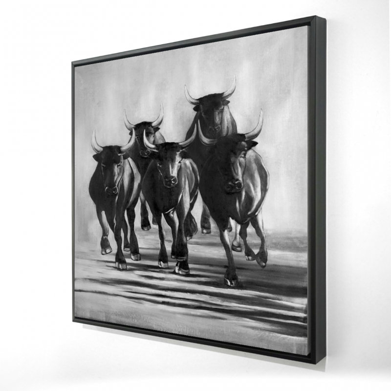 «Group of Bulls At Galops»