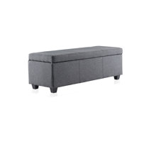 Ashley Rose Storage Ottoman Blanket Box Velvet Foot Stool Chest Couch