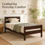 Lit plateforme simple en bois massif-130523407