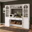 Armoire de rangement autoportante avec portes vitrées, 78,7 po H x 98,4 po L