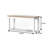 60.4" W 6-PC DINING SET, WHITE+LIGHT BROWN